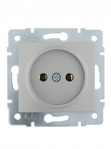 Lezard KARINA мех. роз. СУ 1 мест. 16А  ПБТ матов. серебро (корп. ABS) 707-4388-121B