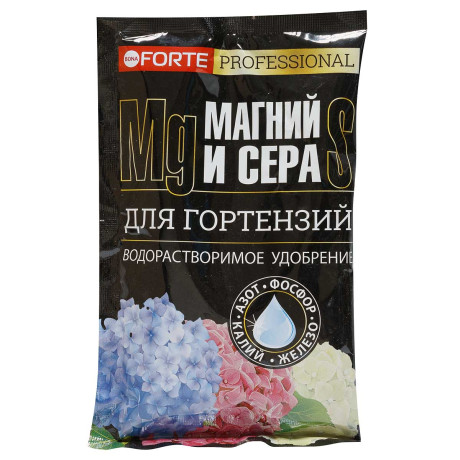 Бона Форте 100гр Гортензия и кислотолюбивых растений с СЕРОЙ и МАГНИЕМ 10/30