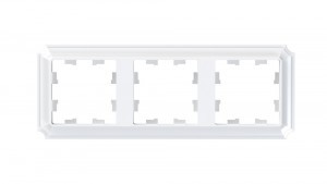 Systeme Electric AtlasDesign ANTIQUE рамка СУ 3 мест. БЕЛЫЙ ATN100103 (15!)