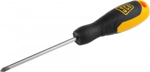 Отвертка JCB, Cr-Mo сталь S2, 2к рукоятка, магнит. наконечник, PZ №1х100 zuJSD008