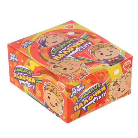 BY Русские Супергерои Сладкие палочки с тату 20 гр.