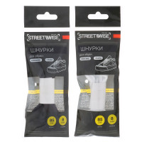 Шнурки для обуви тм STREETWISE, плоские, 8мм, 0,85м, 1 пара