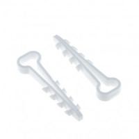 EKF дюбель-хомут нейлон белый  d6х14мм (плоск. кабель) (уп. 50шт, цена за уп) plc-cd-6x14w