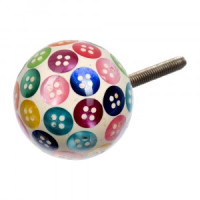 Ручка для мебели Радужные пуговицы разноцв (в кор 6 шт, цена за шт) BLUMEN HAUS