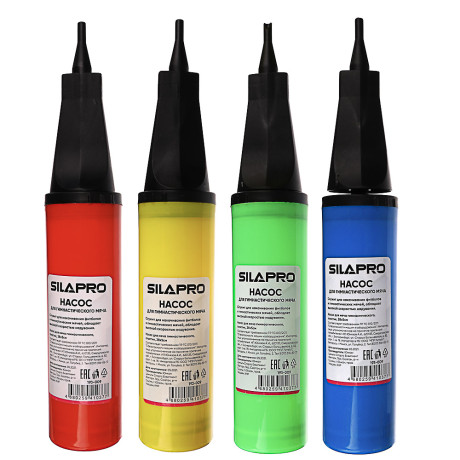 SILAPRO Насос для мяча гимнастического, пластик, 28х5см