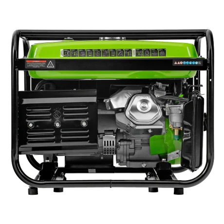 Генератор бензиновый БС-6500Э, 5.5 кВт, 230В, четырехтактный, 25 л, электростартер Сибртех