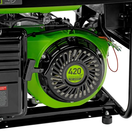 Генератор бензиновый БС-6500Э, 5.5 кВт, 230В, четырехтактный, 25 л, электростартер Сибртех