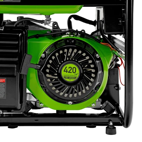 Генератор бензиновый БС-6500Э, 5.5 кВт, 230В, четырехтактный, 25 л, электростартер Сибртех