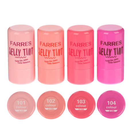 Румяна-желе в стике Jelly Tint 3 в 1 тм Farres 6 г
