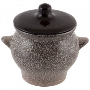 Горшок д/жаркого, 0,65л, 12*12см(кратность 18!!!) керамика 6704