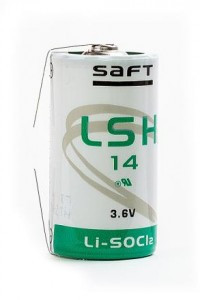 Э/п Saft LSH 14 CNR R14 5.5Ah 3.6V с лепестк.выводами, 12254