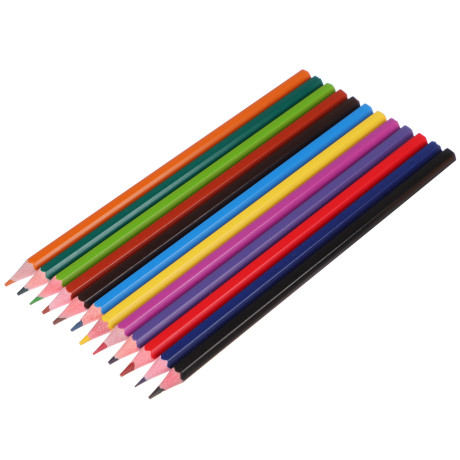 ClipStudio Карандаши 12 цветов шестигранные заточ., пластик, в карт.кор. с подвесом