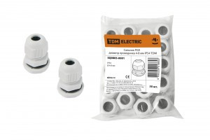 TDM сальник PG9 dпроводн.=4-8мм, влагозащищенный, IP54 (50!) SQ0805-0001