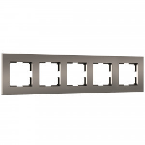 Werkel рамка СУ 5 мест. Slab (бронза софт, поликарб.)  W0052963 a067788