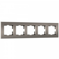 Werkel рамка СУ 5 мест. Slab (бронза софт, поликарб.)  W0052963 a067788