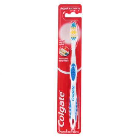 Зубная щетка COLGATE Классика здоровья, средняя, 1 шт