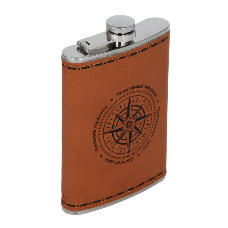 Набор походный тм AZOR FISHING, фляга, 4 стопки, воронка, нержав.сталь