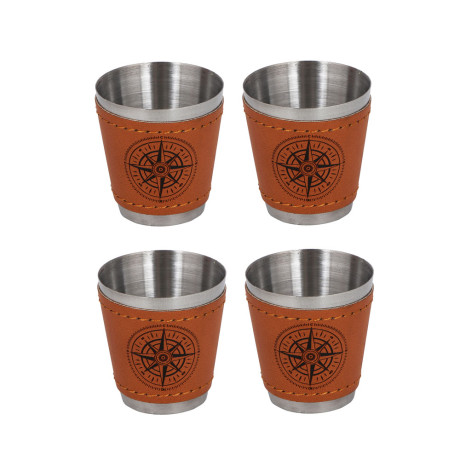 Набор походный тм AZOR FISHING, фляга, 4 стопки, воронка, нержав.сталь