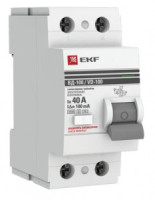 EKF PROxima выкл. дифферинциальный УЗО ВД-100 (S) 2P 63А 300мА AC 4,5кА эл.мех elcb-2-63-300S-em-pro