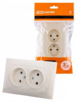 TDM Лама роз. СУ 2 мест. 10А сл. кость SQ1815-0124