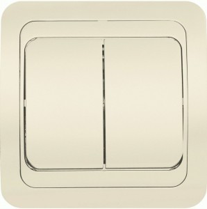 Smartbuy Марс выкл. СУ 2-клавишный 10А бежевый, керамика (SBE-02i-10-SW2-0-c)