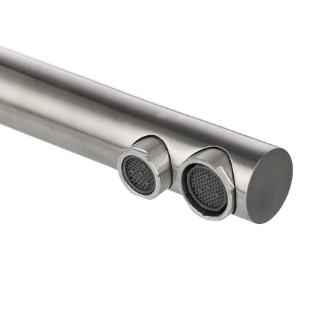 СоюзКран Смеситель для кухни с фильтром для пит. воды, керам. картридж 35мм, нерж. сталь, SS01-G132