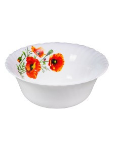 Салатник Маки 20см, 1200мл стеклокерамика (кратность 6шт!!!) МФК MFK21075