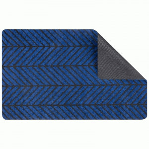 Коврик придверный 50*80см DM2, TPR+п/э, синий 108731 Рыжий кот