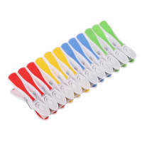 VETTA Набор прищепок 12шт с силиконовыми держателями "Радуга" ,пластик