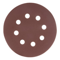 Круг абразивный на ворсовой подложке под "липучку", перфорированный, P 400, 125 мм, 5 шт Matrix
