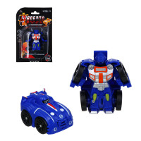 ИГРОЛЕНД Робот маленький, трансформируется в машину, ABS, 20х4,5х13, 4 диз.
