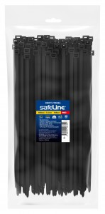 Safeline хомут (стяжка) нейлон 7,6х200 ЧЕРНЫЙ (уп.100шт, цена за уп.) PRO 24854