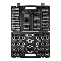 ЕРМАК Набор метчиков и плашек 110пр. в пластик.кейсе