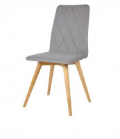 Стул обеденный Polini Home Rio SD (ДхГхВ) 45х46х89 см, светло-серый - натуральный (кратно2!)(мест 1)