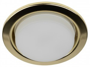 ЭРА св-к встр. под лампу GX53 круглый 13W 230V d105мм, золото KL35 GD (аналог 497116) 5164