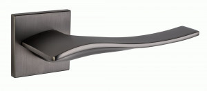 Ручка дверная компл.квадрат.основ. РЕНЦ Латина матовый черный никель INDH 322-03 slim MBN