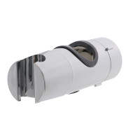 Держатель для лейки душа, на штангу и стойку, универсальный, пластик, хром