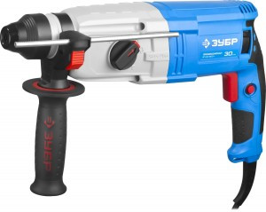 Перфоратор ЗУБР, SDS-plus, реверс, горизонтальный, металлич редуктор, 3,3Дж, 0-980об/мин, 0-5400уд/м