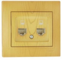 Lezard Мира роз. компьют. СУ 2 мест. ольха (RJ45) (корпус PC) 701-0701-141