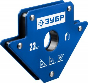 Угольник ЗУБР "ПРОФЕССИОНАЛ" магнитный для сварочных работ, до 23кг zu40050-23