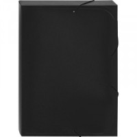 Папка на резинках -короб Attache,черный, 40мм, 0,45 740716