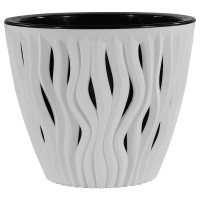 Кашпо Вдохновение  4,5л Бел-Черный КШ-7932 ВМС(10)