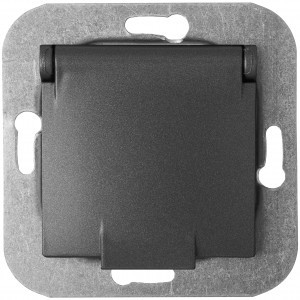 Bylectrica УЮТ мех. роз. СУ земля, шторк., крышка корп. ABS, (РС16-538 графит)