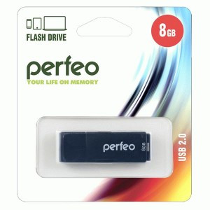 Флэш-диск USB 8GB Perfeo C04 Black