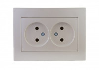 Lezard RAIN роз. СУ 2 мест. жемчужно-бел. металлик, керамика (корпус PC) 703-3030-128