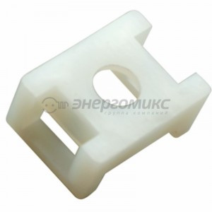 REXANT Площадка для крепления стяжки  22х16 10 шт. белая (10!) цена за уп. 07-2102-10