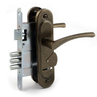 Замок врез ЗВ9.1-01(ЗВ9) Омега (бронза) с ручками \10