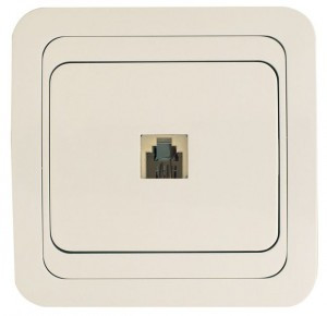 Makel Mimoza роз. телеф. СУ 1 мест. крем. (RJ11) 25014