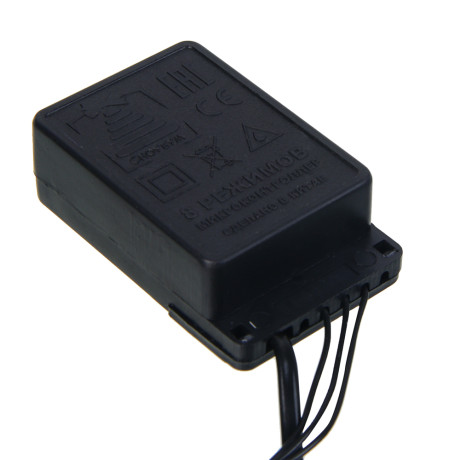 СНОУ БУМ Гирлянда эл. вьюн катушка 50м, 500LED, аква, 8 режимов, ПВХ черный, 220В