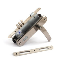 Замок врез ЗВ4-3-СП11.РФ7 б/цил.! с ручками (черный жемчуг) 85мм Рязань \9